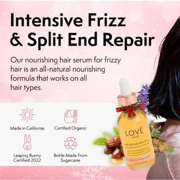 Love Hair NIP Nourishing Hair Oils Softens Hair & Smooths Flyaways - Picture 13 of 13